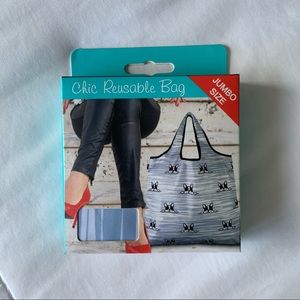 Boston Terrier Print Reusable Bag